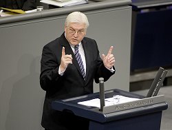 Bundesminister des Auswärtigen Frank-Walter Steinmeier, Klick vergrößert Bild