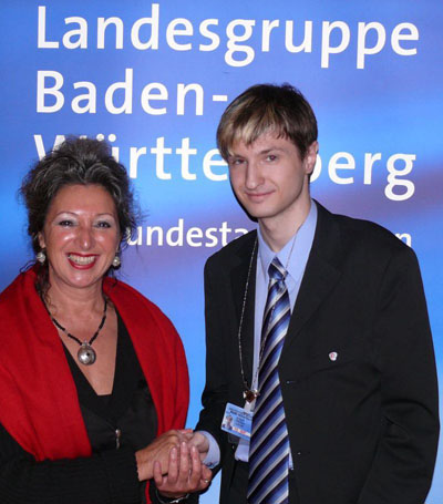 Renate Gradistanac (SPD), Azubi Michael Fritsch.