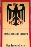 Bild: Türschild des Bundeswahlleiters