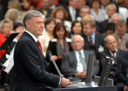 Bundespräsident Prof. Dr. Horst Köhler hält seine Antrittsrede.