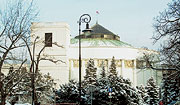 Das Gebäude des polnischen Parlaments (Sejm) in Warschau.