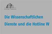 Cover des Flyers: Die Wissenschaftliche Dienste und Hotline W