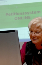 Freischaltung des Petitionssystems im Internet