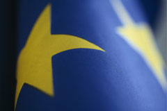 Detail aus der Fahne der EU