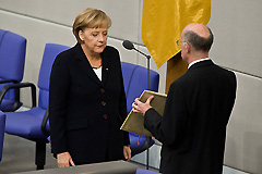 Dr. Angela Merkel (links) und Prof. Dr. Norbert Lammert (rechts)
