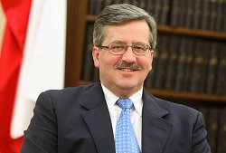 Porträtfoto von Bronislaw Komorowski, polnischer Parlamentspräsident , Klick vergrößert Bild