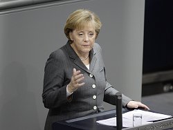 Bundeskanzlerin Angela Merkel (CDU), Klick vergrößert Bild