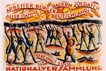 "Arbeiter, Buerger, Bauern, Soldaten aller Stämme Deutschlands vereinigt Euch zur Nationalversammlung", Plakat mit Wahlaufruf. Graphische Gestaltung: Cesar Klein (1876-1954)
