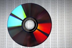 CD mit Datentabelle, Klick vergrößert Bild