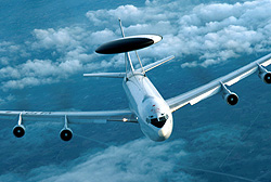AWACS-Boeing Aufklärungsflugzeug, Klick vergrößert Bild