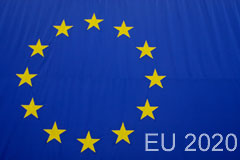 Eu-Fahne und EU 2020