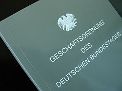 Geschäftsordnung des Deutschen Bundestages