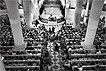 Bürgerrechtler beim Friedensgebet am 9. Oktober 1989 in der Nikolaikirche in Leipzig. Die regelmäßigen Friedensgebete waren eine Vorstufe der Montagsdemonstrationen ab September 1989.