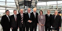 v.l.n.r: Yohei Kono, Japan, Bernard Accoyer, Frankreich, Michael J. Martin, Großbritannien, Dr. Norbert Lammert, Bundestagspräsident , Dr. Boris W. Gryslow, Russland, Nancy Pelosi, USA, Pierluigi Castagnetti, Italien, Peter Milliken, Kanada