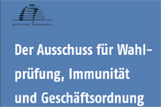 Zum Bestellservice für diese Publikation: Infoflyer: Ausschuss für Wahlprüfung, Immunität und Geschäftsordnung