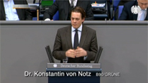 Video Dr. Konstantin von Notz (B&Uuml;NDNIS 90/DIE GR&Uuml;NEN)
