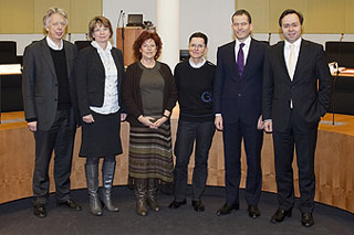 Von links nach rechts: Dr. Ernst Dieter Rossmann (SPD), Priska Hinz (B90/DIE GRÜNEN), Vorsitzende Ulla Burchardt (SPD), Dr. Petra Sitte (DIE LINKE.), Albert Rupprecht (CDU/CSU), Patrick Meinhardt (FDP)