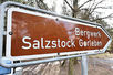 Straßenschild zu Bergwerk Salzstock Gorleben