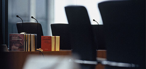 View into a conference room