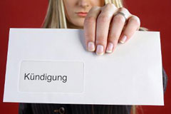 Brief mit Kndigungsschreiben