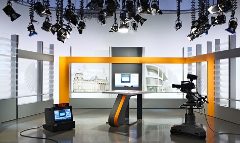 Behind the scenes - At the Parliamentary Television studio