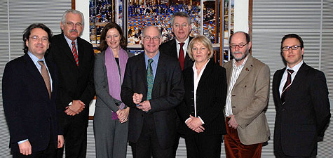 Stephan Detjen, Ulrich Deppendorf (Mitgliedschaft ruht), Bettina Schausten, Bundestagsprsident Norbert Lammert (kein Mitglied), Peter Limbourg, Tissy Bruns,  Thomas Krter, Torsten Kleditzsch