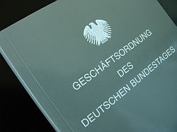 Geschftsordnung des Deutschen Bundestages