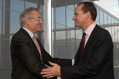 Zu Gast im Europaausschuss: der luxemburgische Parlamentsprsident Laurent Mosar; rechts Ausschussvorsitzender Gunther Krichbaum