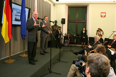 Sejm-Marschall Bronisława Komorowski und Bundestagsprsident Norbert Lammert