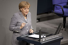 Bundeskanzlerin Merkel hlt Regierungserklrung