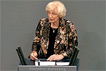 

2006 hielt Annemarie Renger im Deutschen Bundestag eine Rede aus Anlass der Feierstunde zum 100. Geburtstag des früheren Bundestagspräsidenten Prof. D. Dr. Eugen Gerstenmaier