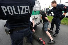 Polizei bei Übung