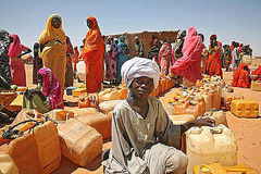 Flüchtlingscamp in Darfur, Sudan