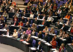 Members in the plenary chamber