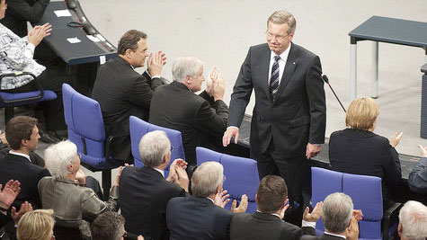 Bundespräsident Wulff nimmt die Wahl an.