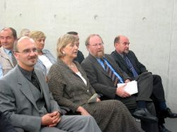 v.l. Dr. Volker Höffer; Marianne  Birthler; BTP Wolfgang Thierse; Rainer Eppelmann