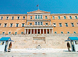 „Fundament? aus Deutschland: das griechische Parlament.