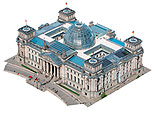 Das Reichstagsgebäude von oben.