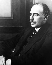 Bild: Ein Schwarz-Weiß-Foto von John Maynard Keynes.