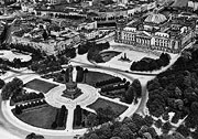 Luftaufnahme vom heutigen Platz der Republik um 1928.