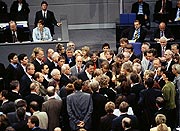 Bild: Abgeordnete im Bundestagsplenum
