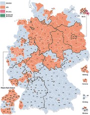 Grafik: Wahlkreise und Direktmandate