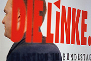 Bild: Logo der Fraktion Die Linke. auf der Fraktionsebene.