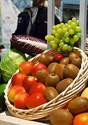 Bild: Obst und Gemüse.