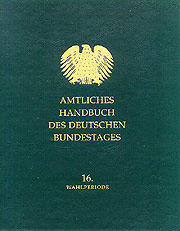 Bild: Standardwerk: Das Amtliche Handbuch des Deutschen Bundestages für die 16. Wahlperiode.