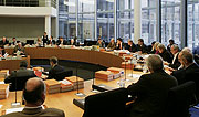 Bild: Sitzung des Haushaltsausschusses.