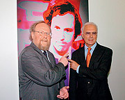 Bild: Bundestagsvizepräsident Wolfgang Thierse mit „Kaiser“ Franz Beckenbauer.