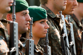 Soldatin der Bundeswehr.