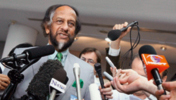 Rajendra Pachauri, Vorsitzender des IPPC, bei einer Pressekonferenz