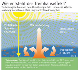 Grafik: Wie entsteht der Treibhauseffekt?